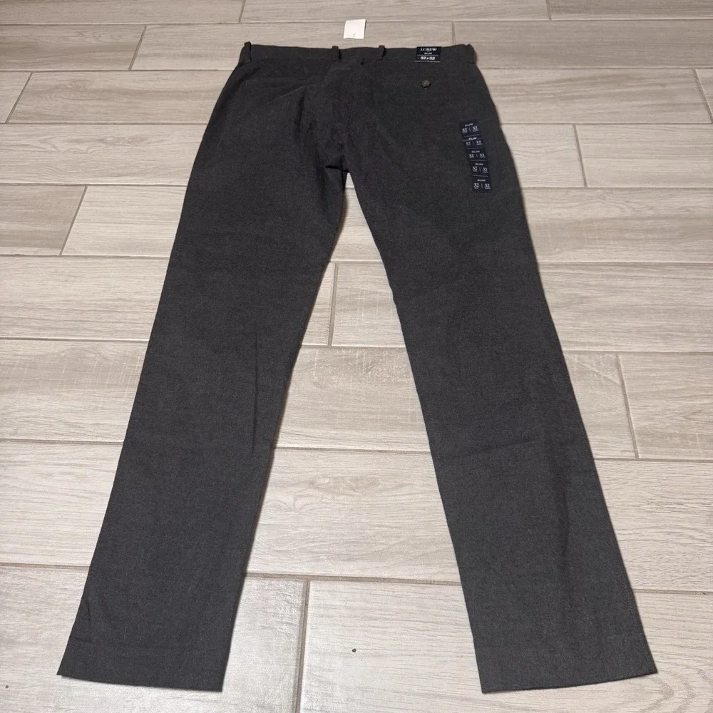 J. Crew Factory Flex Slim Fit Brushed Cotton Blend Chino in Charcoal 32x32 BK737
